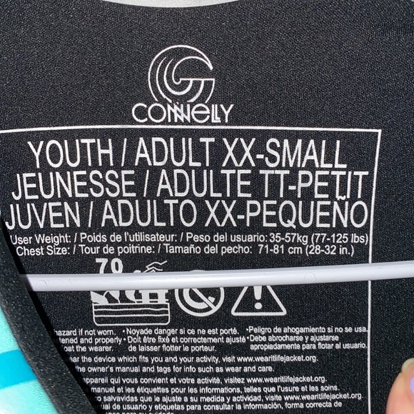 NWT!! Connelly Promo Neo Life Vest Jacket Size Youth Adult XX-Small 77-1… - Picture 2 of 4